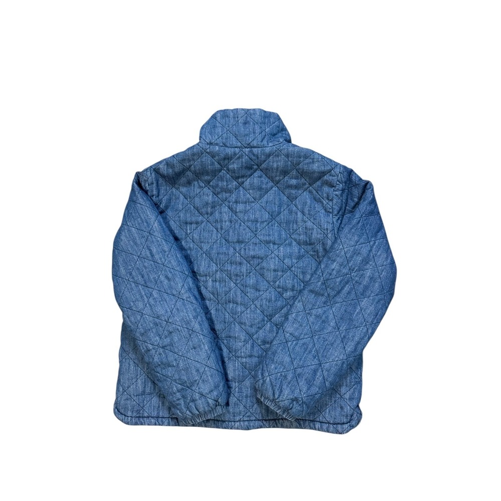 Old Navy Womens Quilted Chambray Jacket XS Blue Lightweight‎ Puffer Casual - Picture 5 of 11